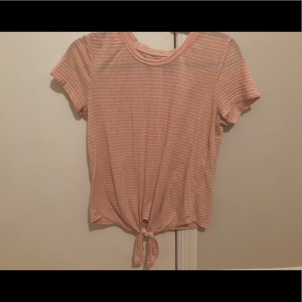 Pink and White striped shirt